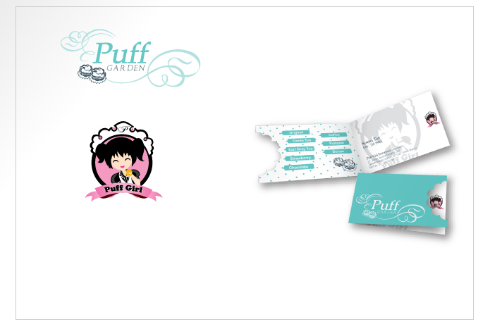 Puff Garden Logo and Name Card