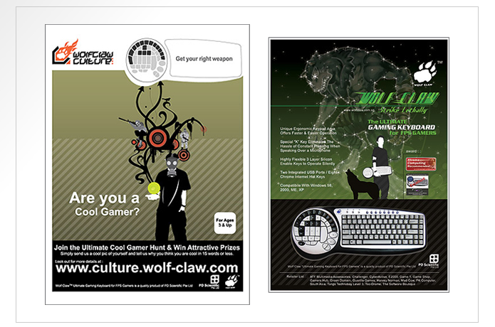 Wolf Claw Ad Poster