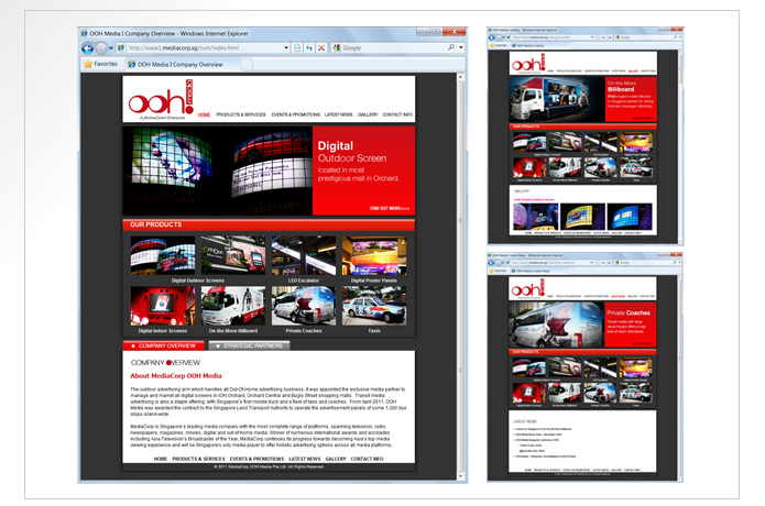 Ooh Media Mediacorp Singapore Website Design