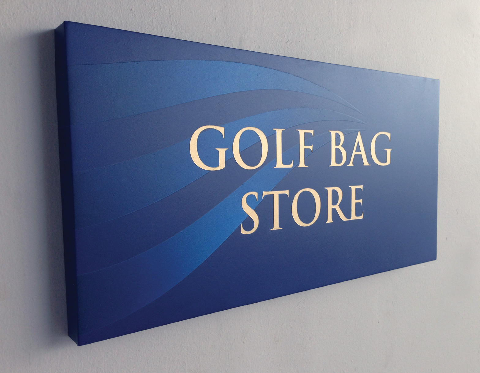 Way-finding Golf Bag Store Signage